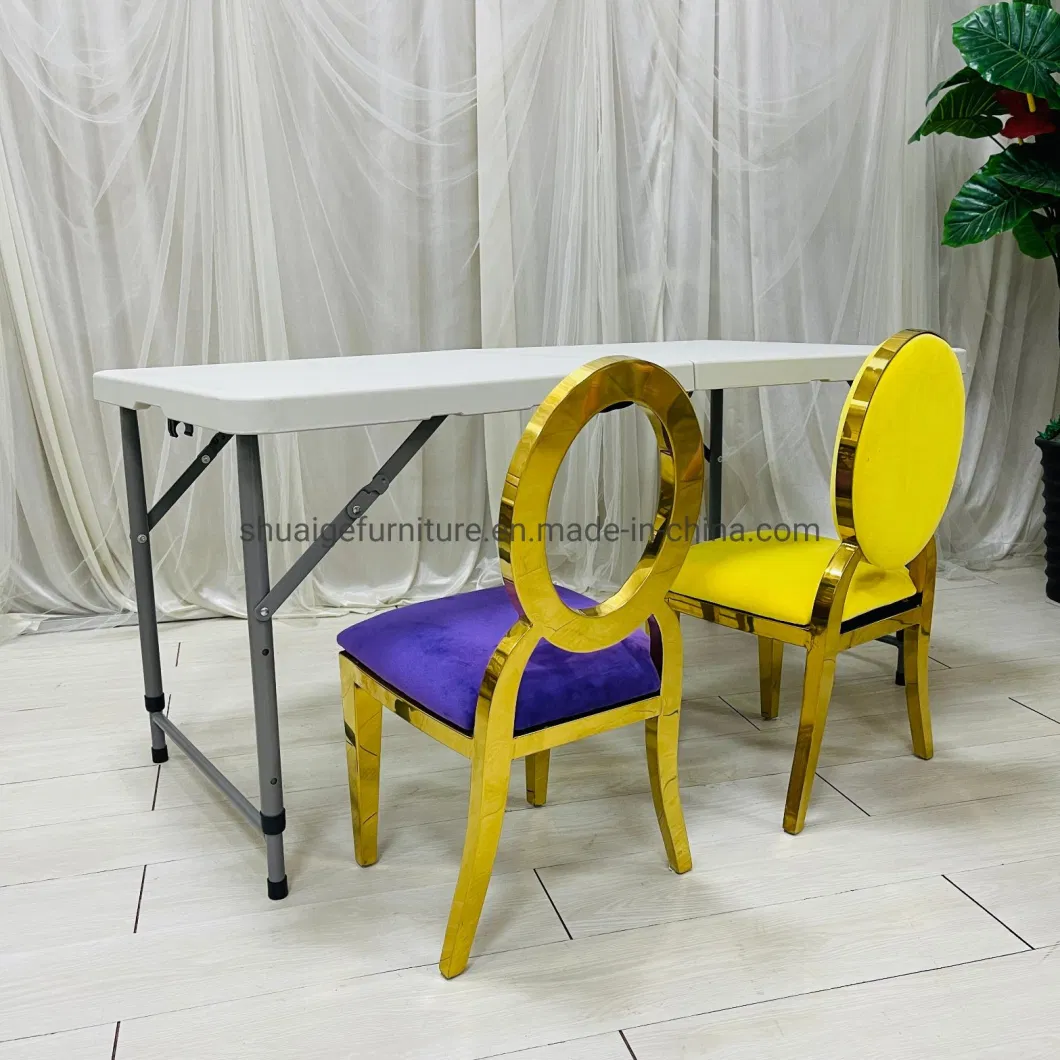 Cheap Hotel Baby Shower Children Party Furniture Square White Plastic Metal Legs Folding Kids Table