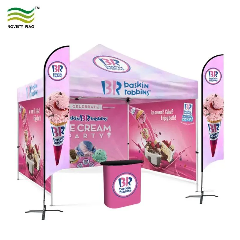 Custom 3X3m 3X4.5m 3X6m Top Roof Printing Folding Waterproof Heavy Duty Aluminum Pop up Canopy Tent for Outdoor Advertising