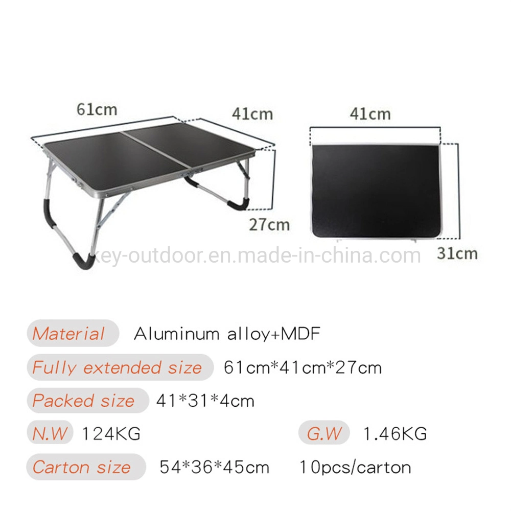 Small Aluminum Custom Logo Table Outdoor Portable Picnic Table Camping Folding Desk Table