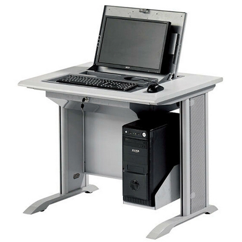 Folding School Computer Laboratory Furniture Desk Computer Lab Table