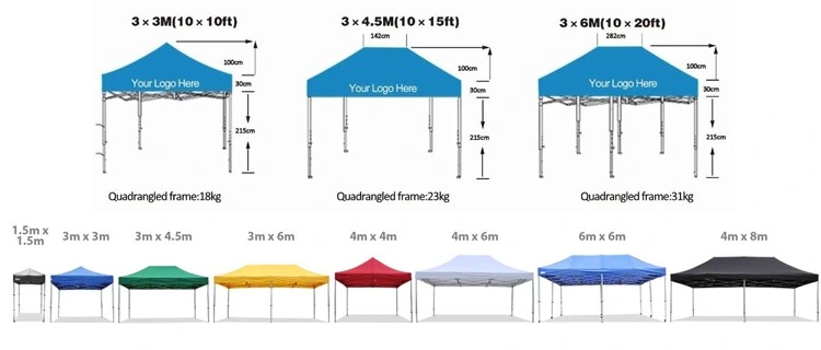 UV Resistant Custom Design Folding Tents