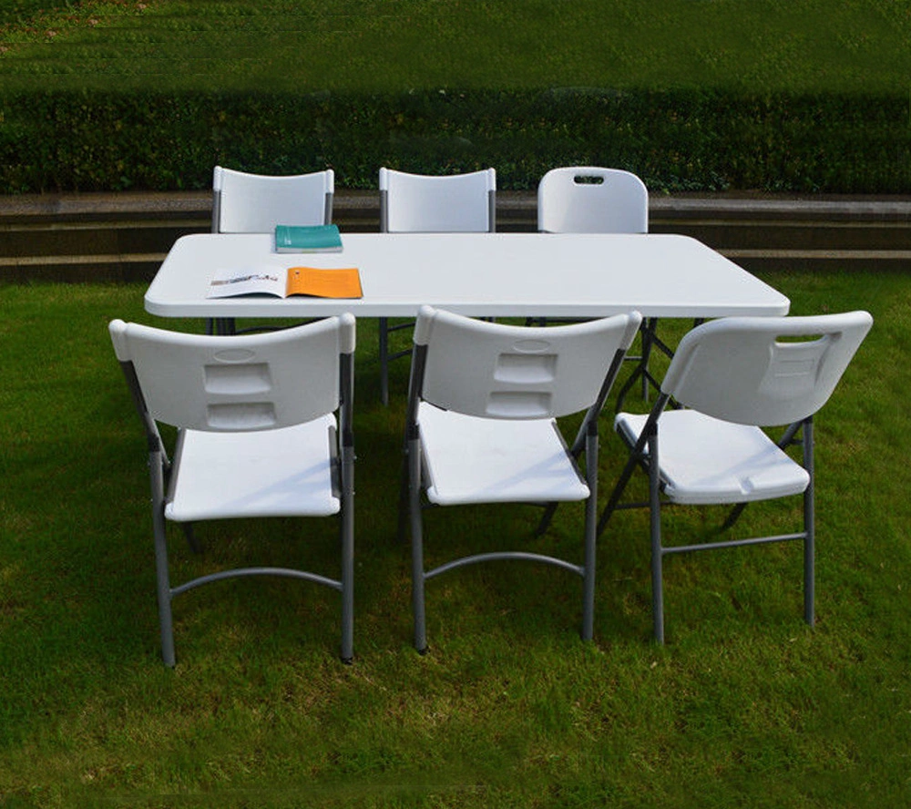 Wholesale Hotel Outdoor Restaurant Plastic Dining Chair Home Modern Furniture Folding Table Chair Set
