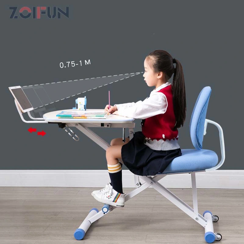 Wholesale Plastic Rectangle Folding Study Desk Furniture Sets Play Children Table and Chair for Kindergarten Kids Use