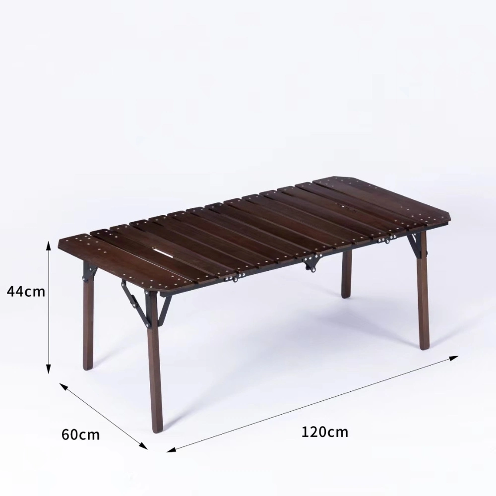 Foldable Roll up Wooden Picnic Table for Camping Ci21510