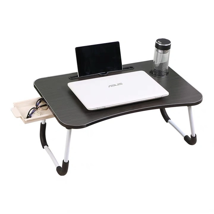 Custom Wooden Folding Adjustable Laptop Table Portable Adjustable Computer Table for Bed