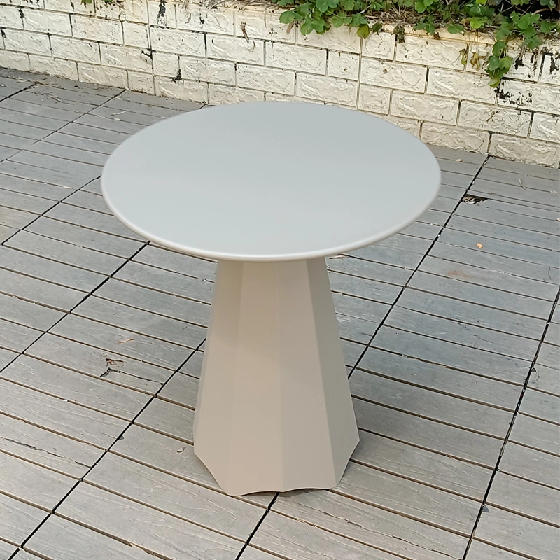 Cheap Living Room Furniture Tray Small Round Table Modern Metal Black Folding Round Outdoor Aluminum Coffee Table Side Table