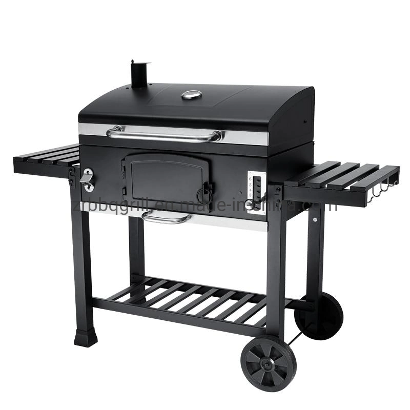 Cold Rolled Steel Charcoal BBQ Grill Folding Side Table
