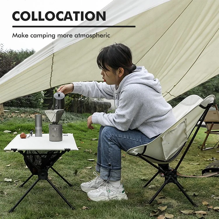 Outdoor Folding Lightweight Custom Logo Aluminium Picnic Camping Chair and Table Set