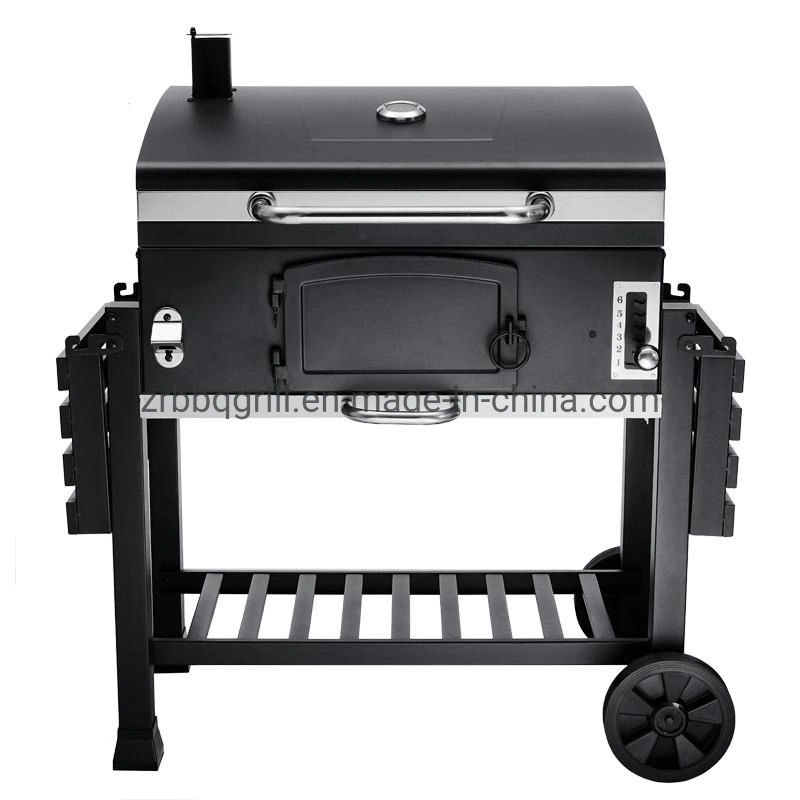 Cold Rolled Steel Charcoal BBQ Grill Folding Side Table