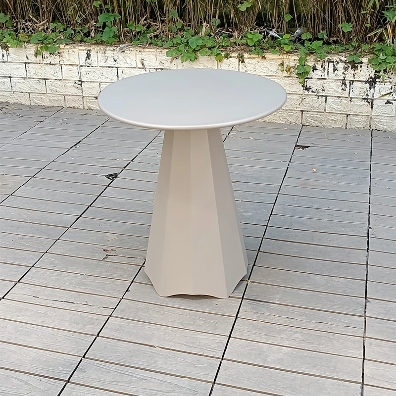 Cheap Living Room Furniture Tray Small Round Table Modern Metal Black Folding Round Outdoor Aluminum Coffee Table Side Table