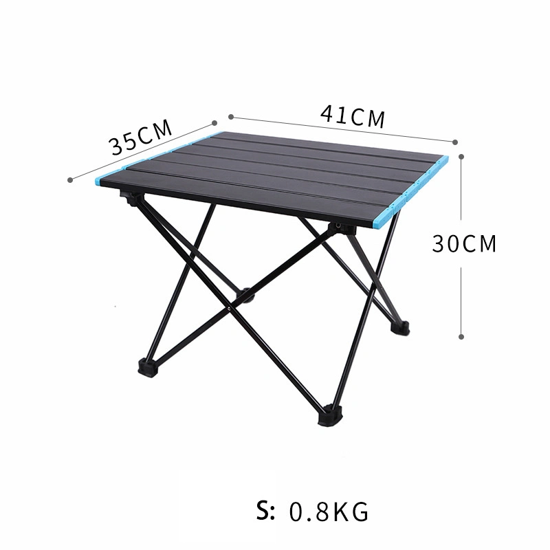 Foldable Table, Aluminum Alloy Table Foldable Desk Table Outdoor Camping Wyz16064