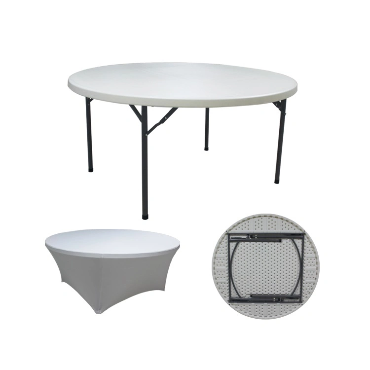 High Quality 80cm High Top Banquet Party Bistro White Plastic Round Bar Folding Cocktail Tables for Events