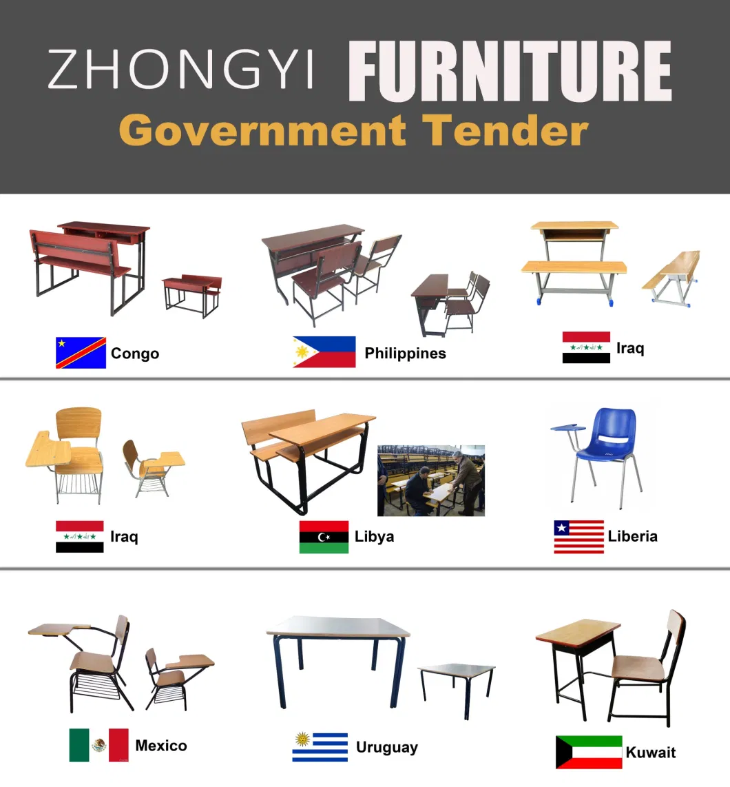 Wholesale Plastic Rectangle Folding Study Desk Furniture Sets Play Children Table and Chair for Kindergarten Kids Use