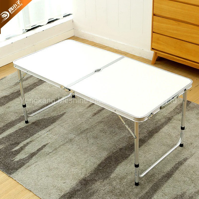 Outdoor Folding Table Aluminum Alloy Picnic Table and Chair Portable Simple Table