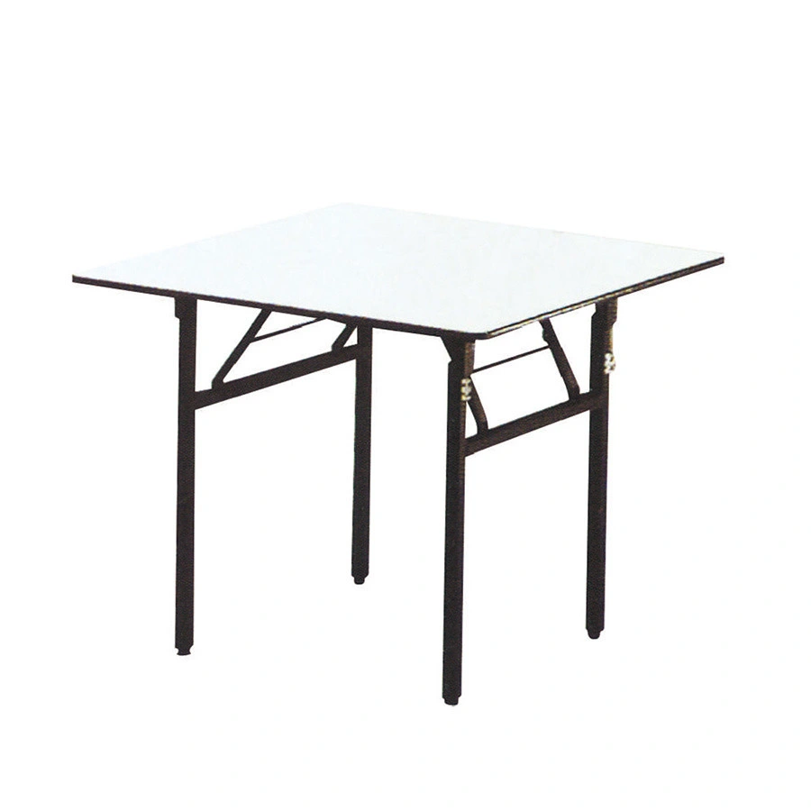 Wholesale Hotel Renctangle Indoor Metal Square Banquet Restaurant Folding Table