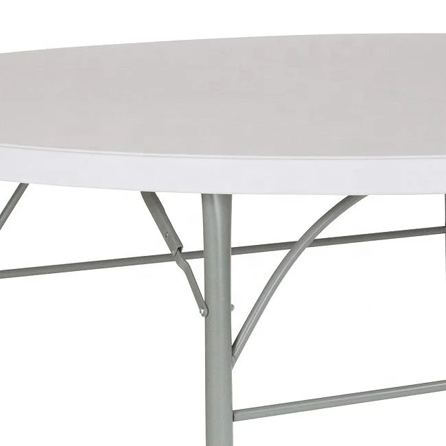 4FT 5FT 6FT Wholesale Wedding Dining Outdoor Event White Round Plastic Folding Tables