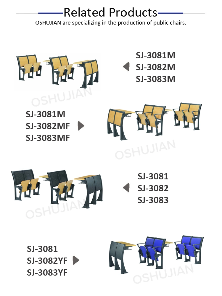 University School Desk and Chair Furniture Steel Wooden Folding Classroom Training Room Students Tables and Chairs Set