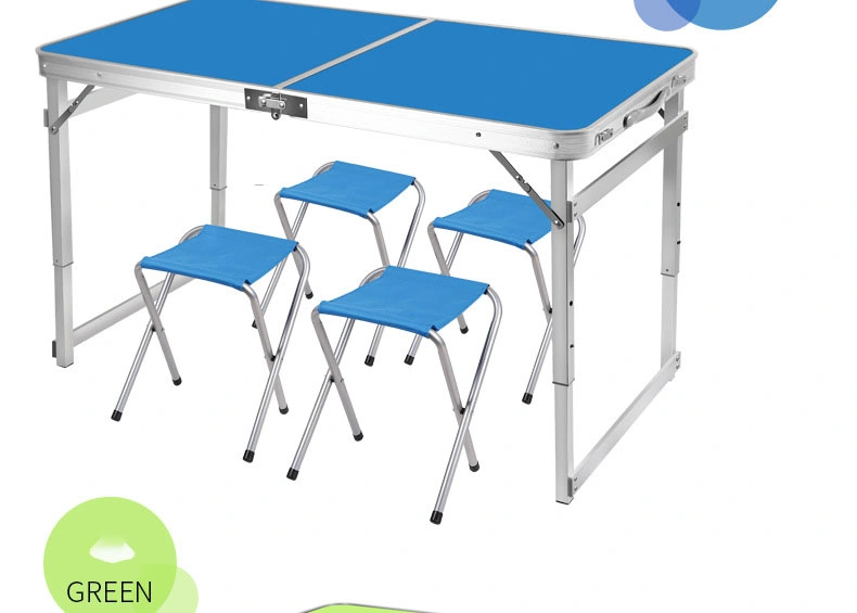 Outdoor Folding Table Aluminum Alloy Folding Table and Chair Portable Stall Table Foldable Table Exhibition Industry Publicity Picnic Table