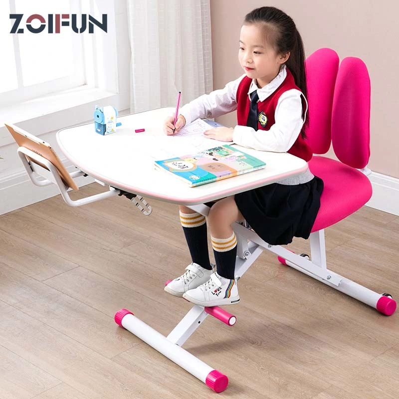 Wholesale Plastic Rectangle Folding Study Desk Furniture Sets Play Children Table and Chair for Kindergarten Kids Use