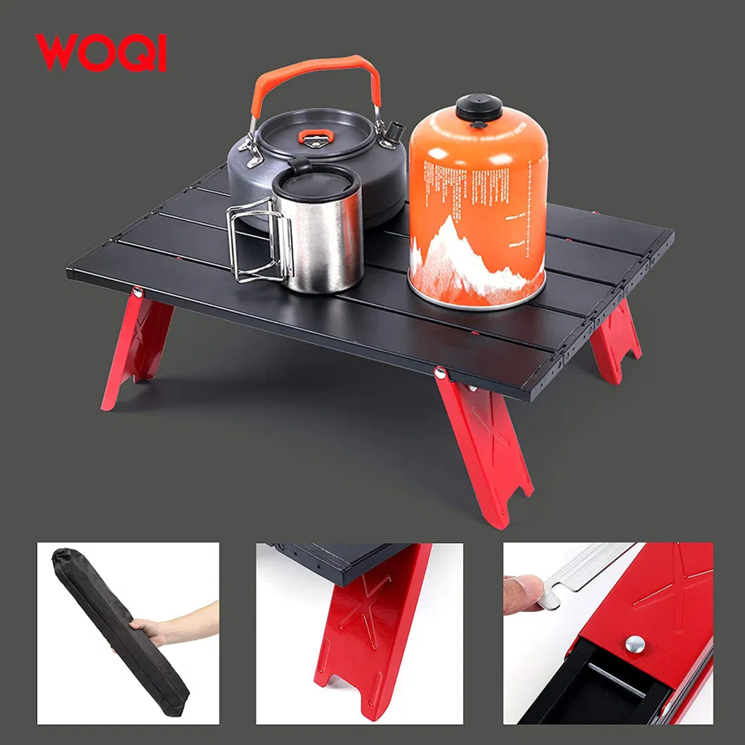 Woqi Mini Camping Side Table Outdoor Camping Folding Table