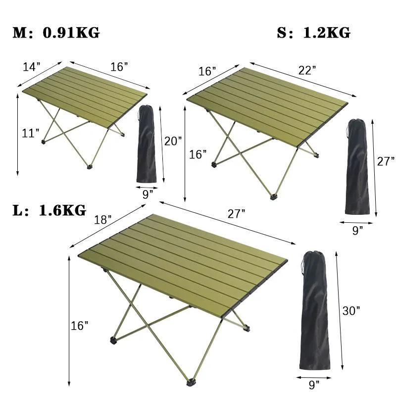 Folding Camping Table Picnic Table Fabric Bag Table and Chairs Set