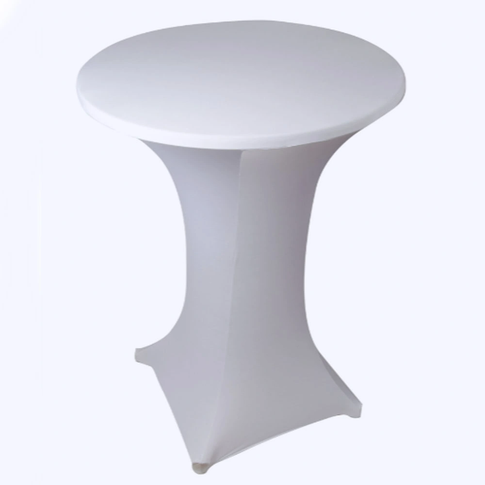 Fold up White Plastic Round Party Bar High Top Cocktail Folding Table for Events