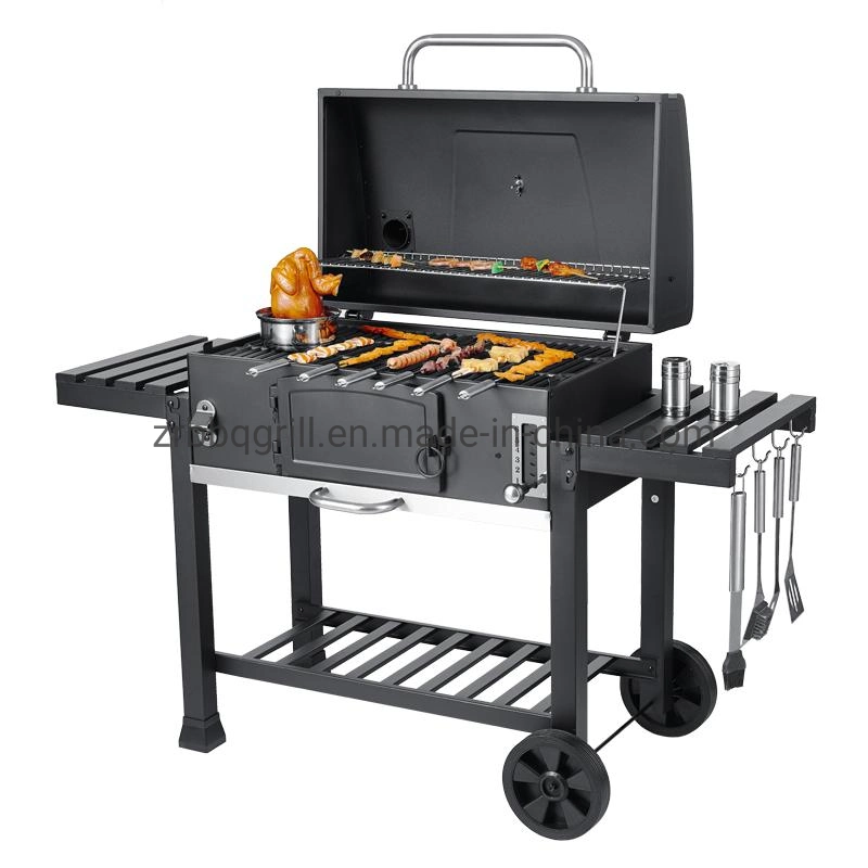 Cold Rolled Steel Charcoal BBQ Grill Folding Side Table