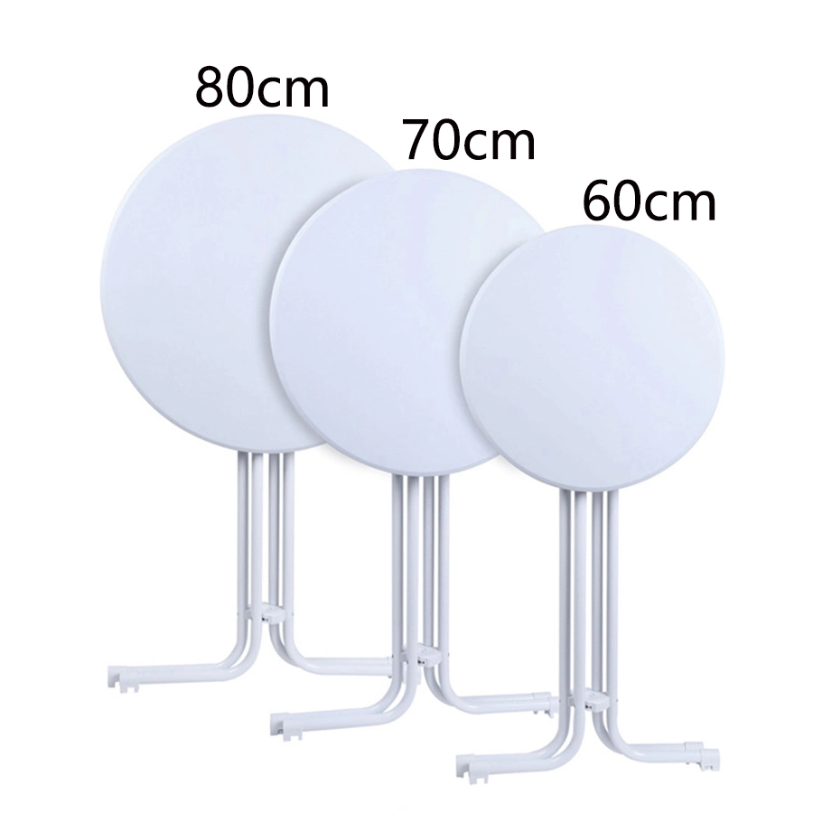 European White Round Plastic High Bar Folding Cocktail Table for Events Party