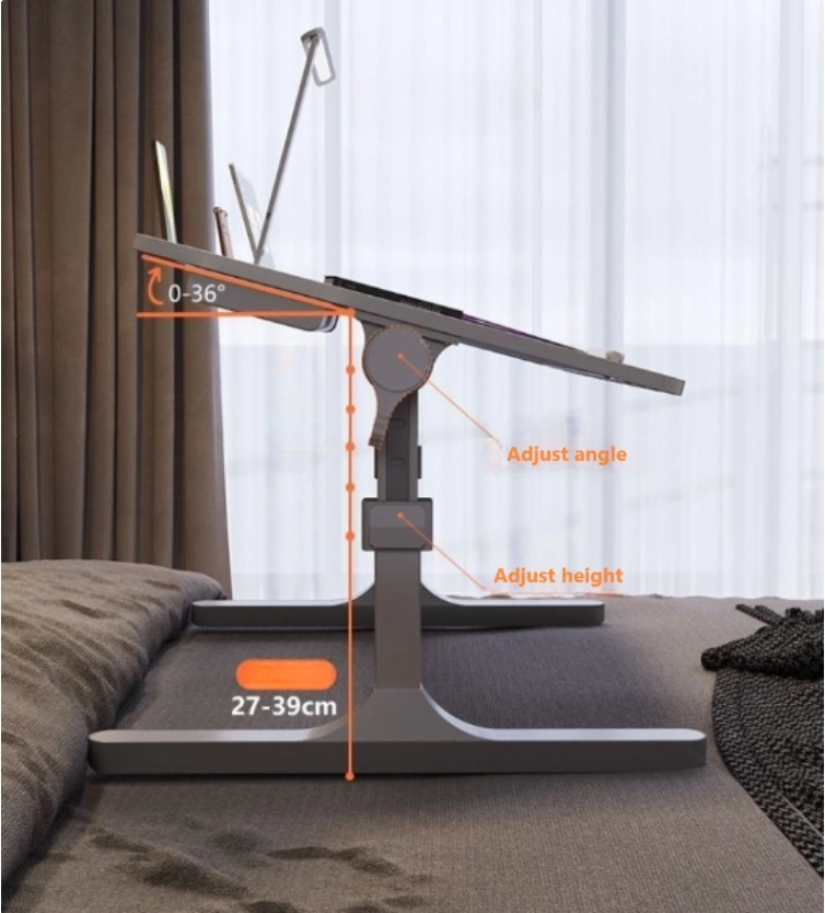 Foldable Height Adjustable Laptop Bed Tray Table