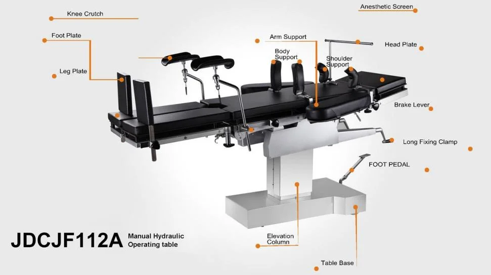 Universal Mobile Medical Operating or Surgical Tables