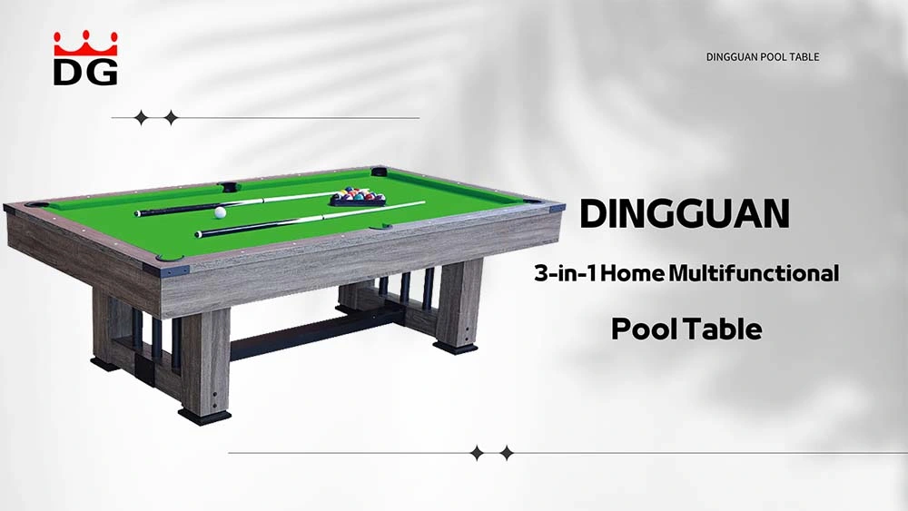 Folding MDF Pool Table 7FT 8FT 9FT 3-in-1 Pool Table