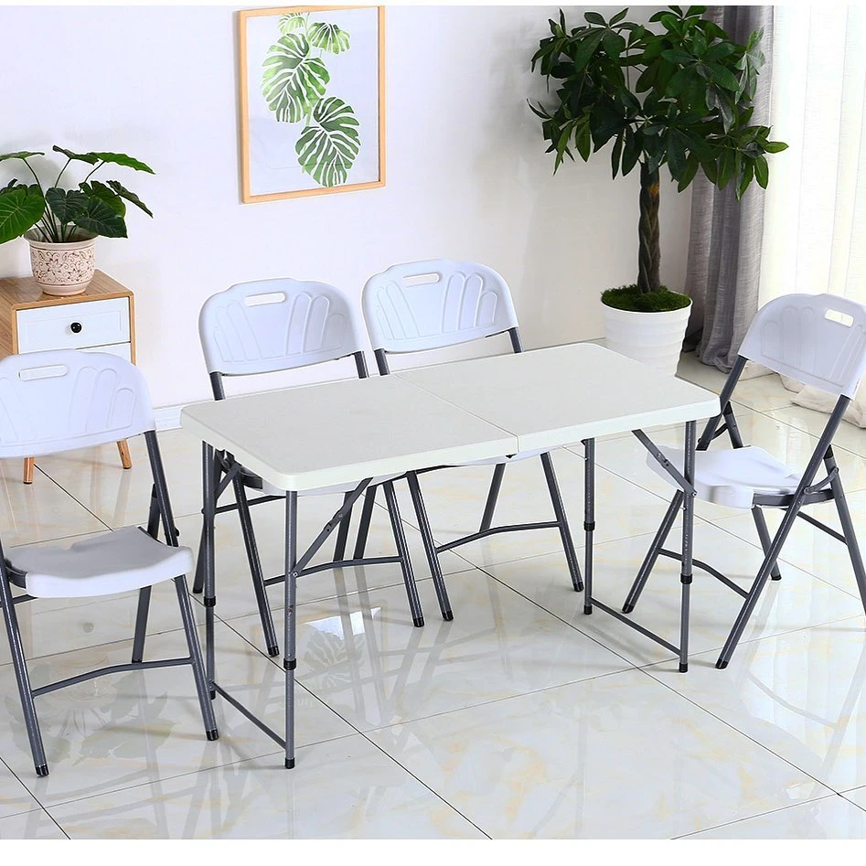 6FT 8FT White Outdoor Rectangular Plastic Folding Table