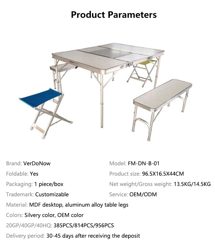 Camping Outdoor Folding Barbecue Table and Chair