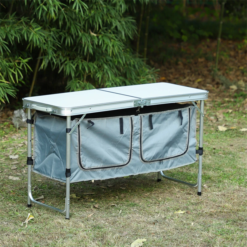 Lightweight Portable Aluminum Camp Picnic Table Foldable with Bag for Outdoor