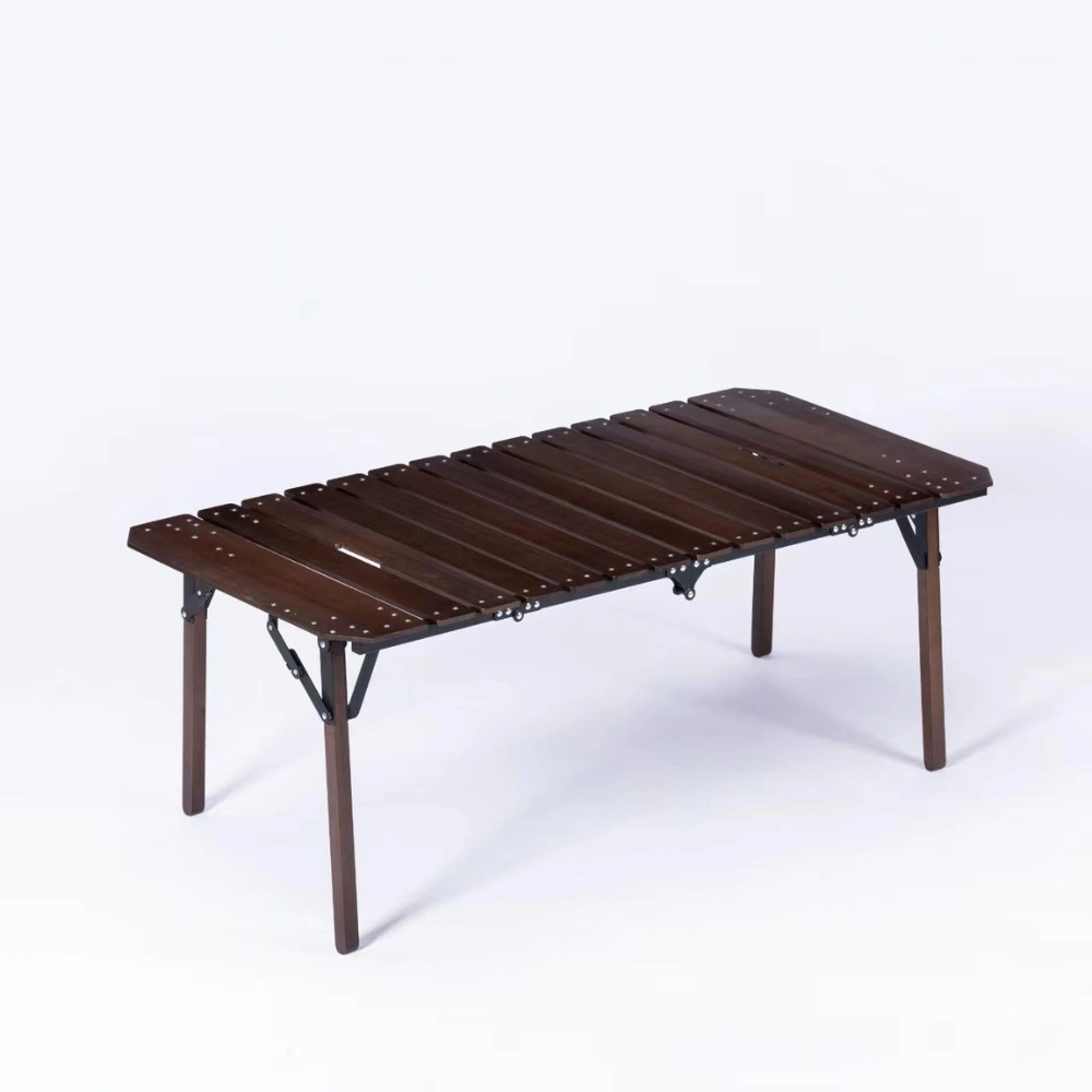 Foldable Roll up Wooden Picnic Table for Camping Ci21510