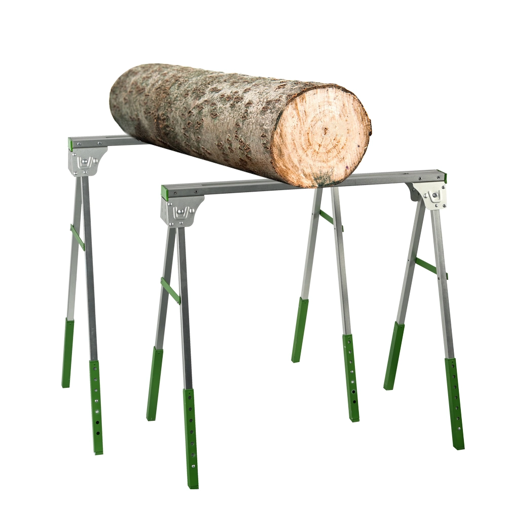 Wholesale portable 4 Foot Adjustable Height Folding Wood Work Sawhorse