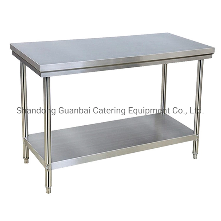 Guanbai Buffet Work Table Stainless Steel Folding Outdoor Tables Stainless Steel Workbench Inox Table