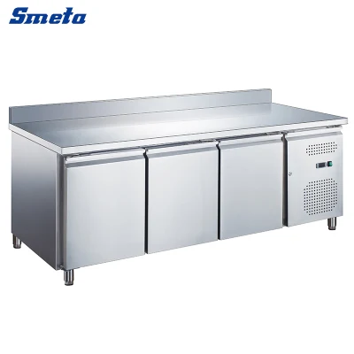 Smeta 282L Encimera congelador congelador Tabla de Pizza comercial