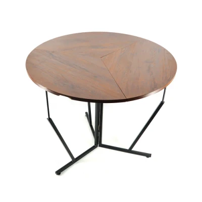 Jardín al aire libre multifuncional barato Cocina interior moderna Ronda de bodas de lujo Mesa de comedor de madera plegable