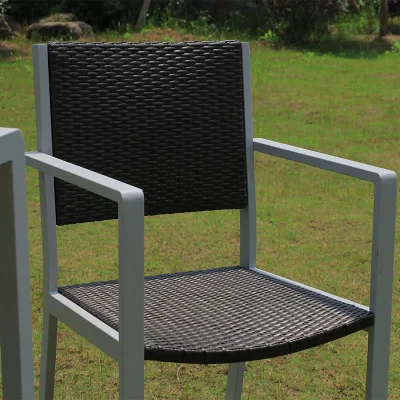 3 PCS Juego de Muebles de Patio al Aire Libre con Mesa de Café para Patio y Bistró