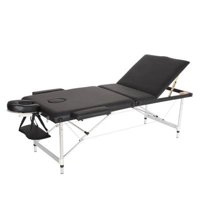  Belleza SPA 3 Sección de aluminio ajustable plegables Camilla de masaje
