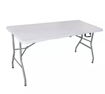 Encimeras de plástico al aire libre identificar la mesa de comedor de 5 pies de Cocina Mesa plegable para banquetes, fiestas, picnics, barbacoas y camping