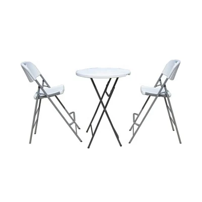  Mesas de bistro de HDPE de plástico plegable portátil Cocktail Bar Mesa para Alquiler de fiestas, Mesa redonda barra