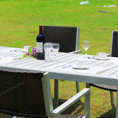 3 PCS Juego de Muebles de Patio al Aire Libre con Mesa de Café para Patio y Bistró