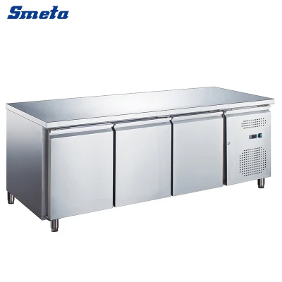 Smeta 282L Encimera congelador congelador Tabla de Pizza comercial