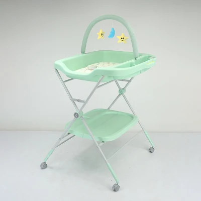Baño plegable para bebés mesa de cambio Diseño moderno Organizador de bebés Nappy Tabla de cambio de pañal