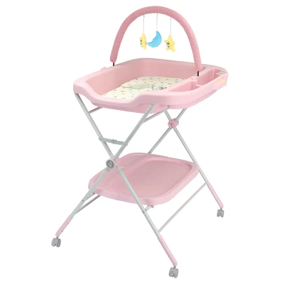 Baño plegable para bebés mesa de cambio Diseño moderno Organizador de bebés Nappy Tabla de cambio de pañal