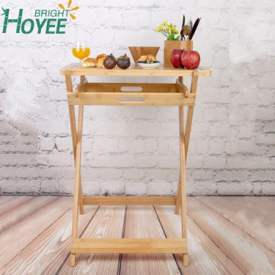 Taburete plegable portátil de bambú orgánico para la mesa de picnic
