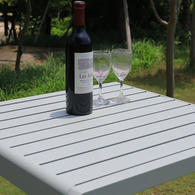 3 PCS Juego de Muebles de Patio al Aire Libre con Mesa de Café para Patio y Bistró