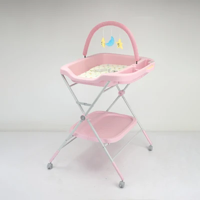 Baño plegable para bebés mesa de cambio Diseño moderno Organizador de bebés Nappy Tabla de cambio de pañal